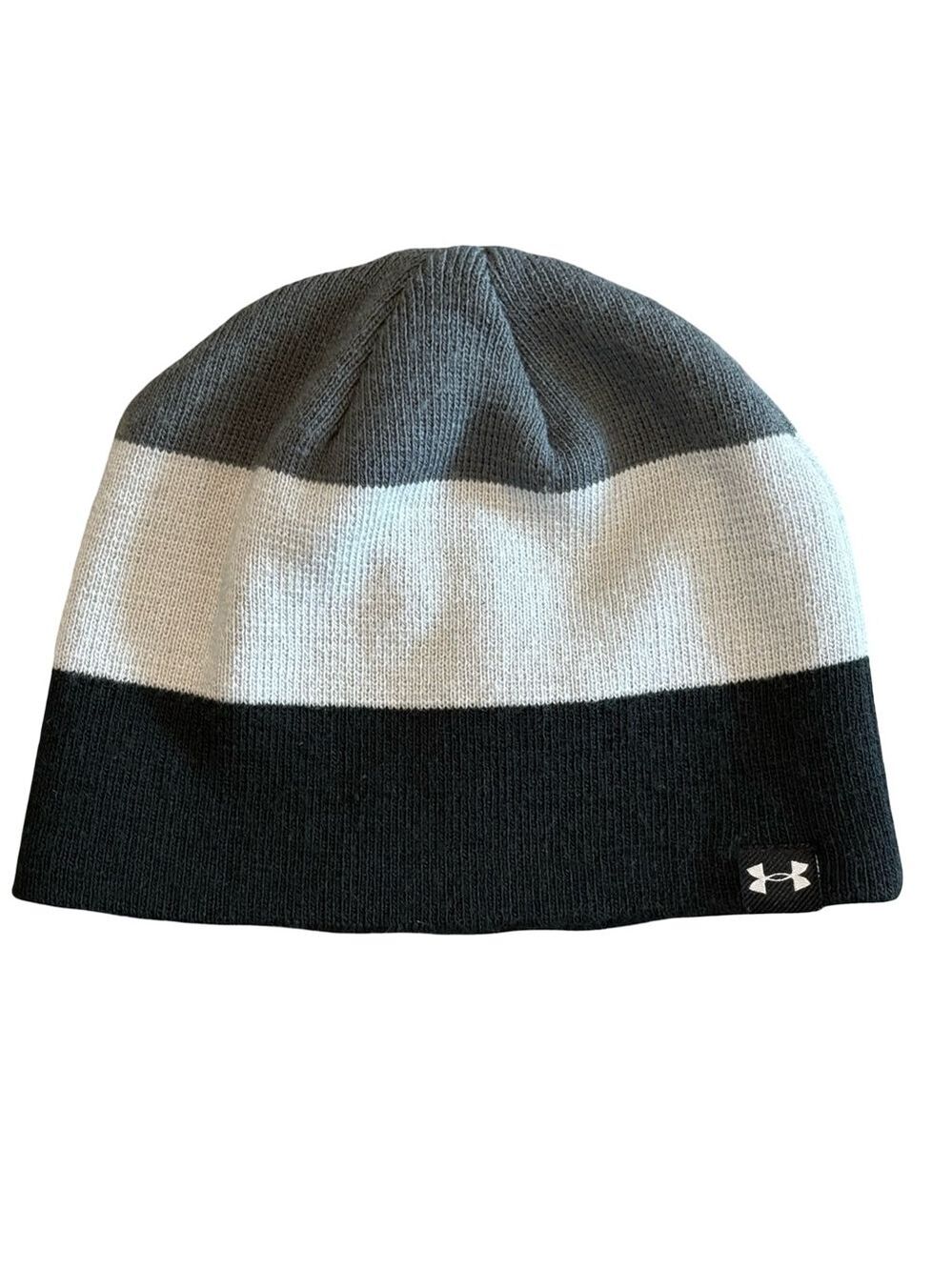 Kids Youth Under Armour Gray and Black Beanie